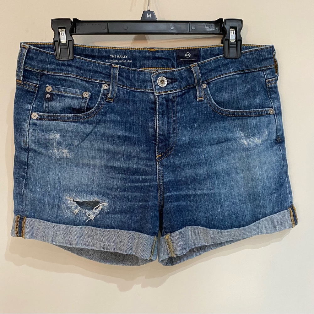 AG Adriano Goldschmied Cuffed Denim Shorts